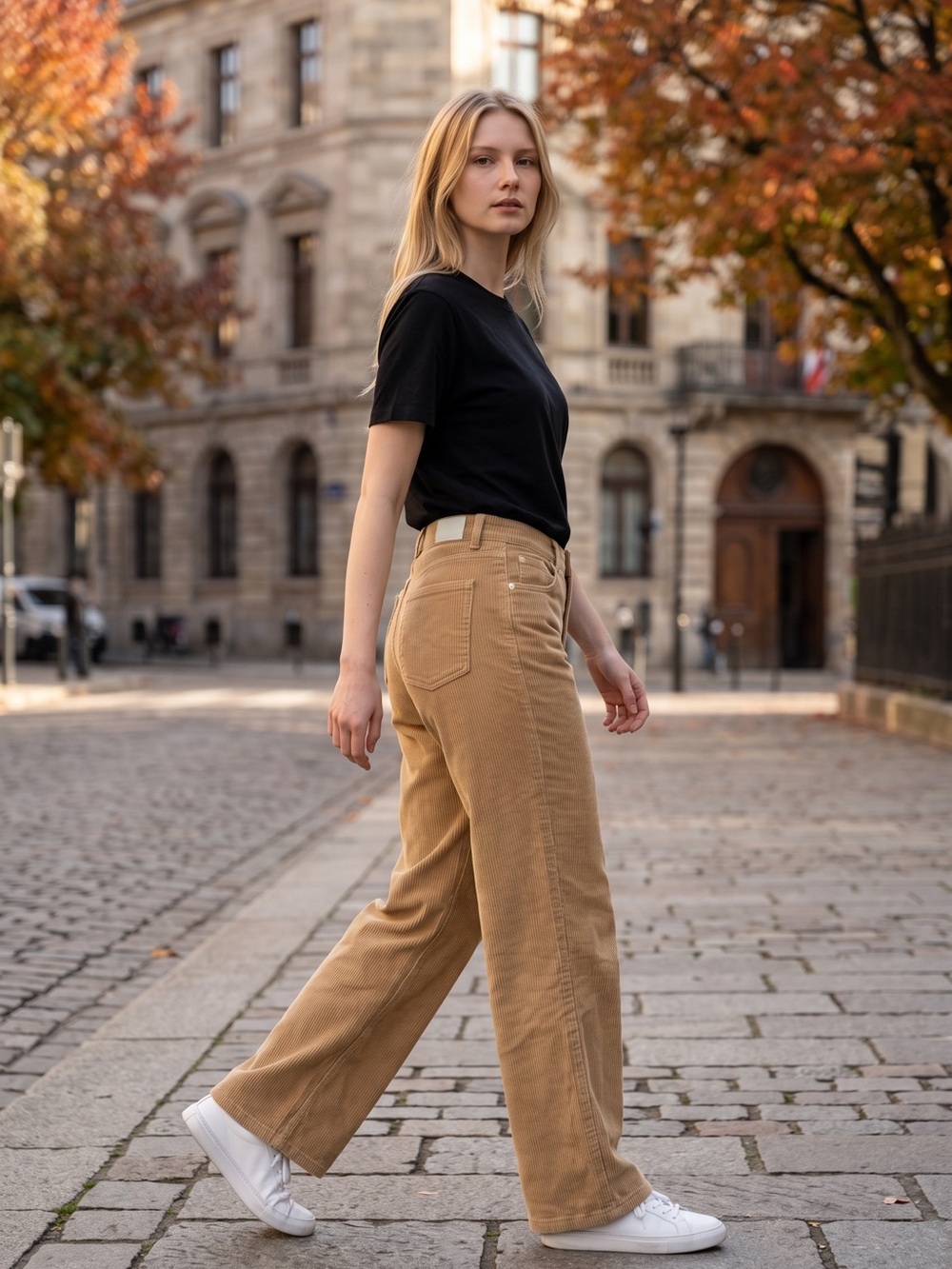 DL1961 Zoie Wide Leg Corduroy Pants Amaretti Size 28 NWOT $229